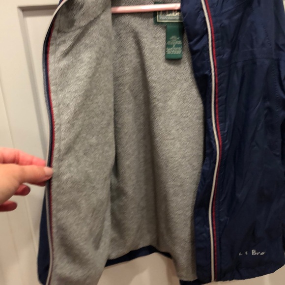 LLBean fleece lined rain coat waterproof - Picture 6 of 7